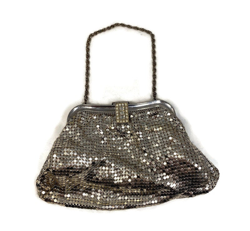 Whiting and Davis Silver Metal Mesh Coin Purse