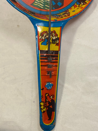 Vintage Tin Litho Noisemaker New Year's Eve Party
