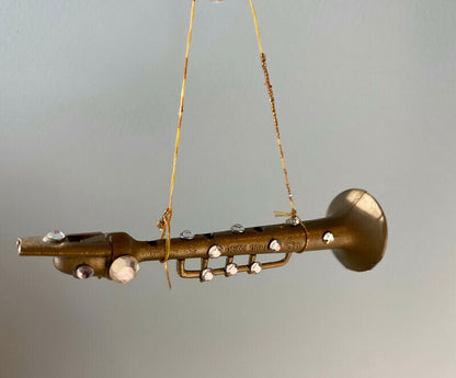 Vintage Trumpet Christmas Ornament - Duckwells