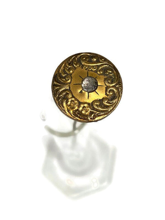 Antique Art Nouveau Metal Hat Pin