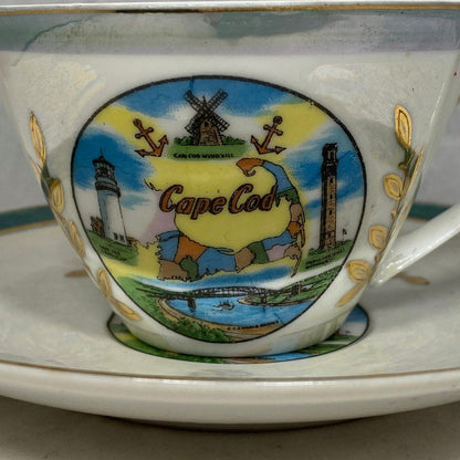 Vintage Cape Cod, Massachusetts Souvenir Teacup and Saucer