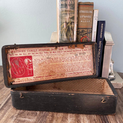 Antique Advertising Box, Mattson Family Syringes