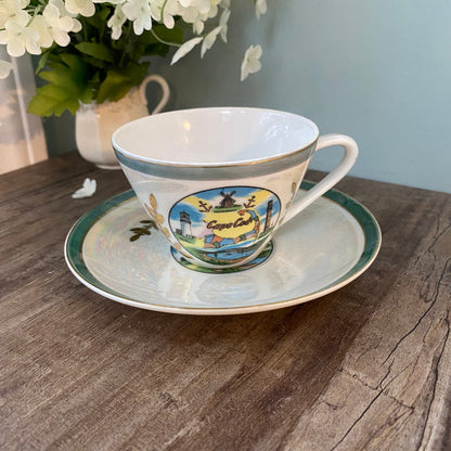 Vintage Cape Cod, Massachusetts Souvenir Teacup and Saucer