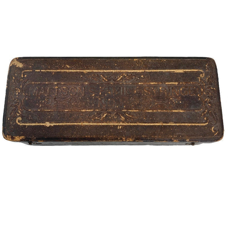 Antique Advertising Box, Mattson Family Syringes