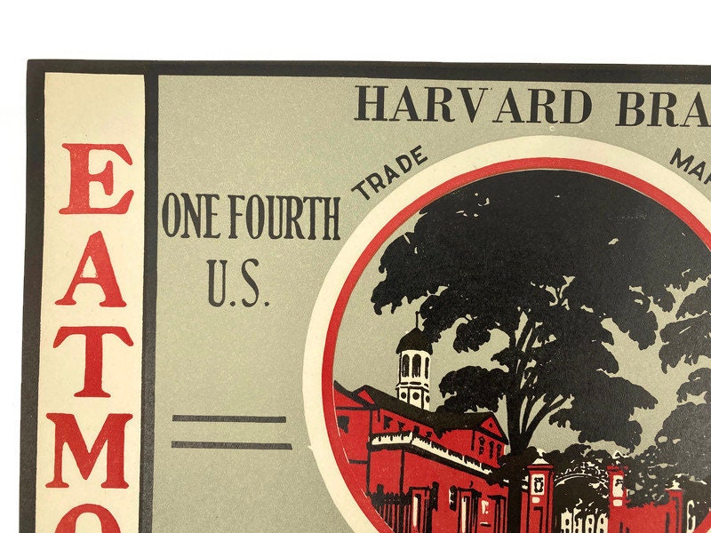 Vintage Fruit Label, Cape Cod Cranberries, Harvard Brand