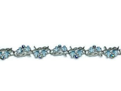 Midcentury Blue Rhinestone Bracelet