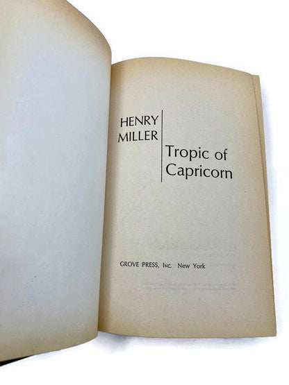Vintage Book, Tropic of Capricorn by Henry Miller, First American Edition