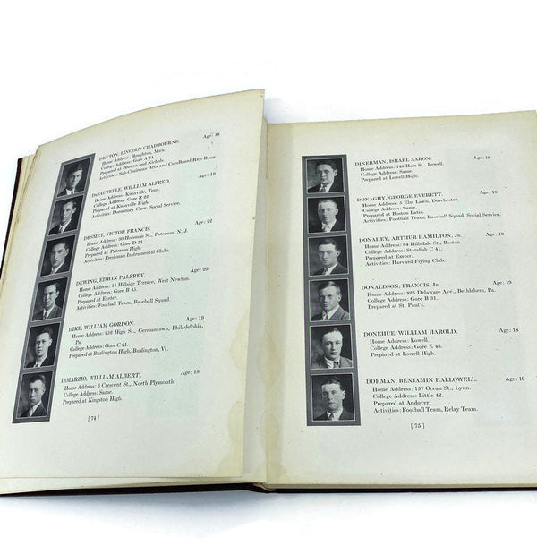 Antique Book, The Harvard Freshman Red Book 1929, Rare Yearbook Duckwells