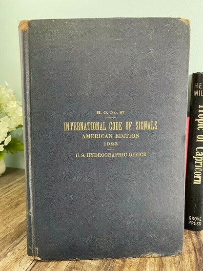 Rare Antique Book, International Code of Signals American Edition 1923