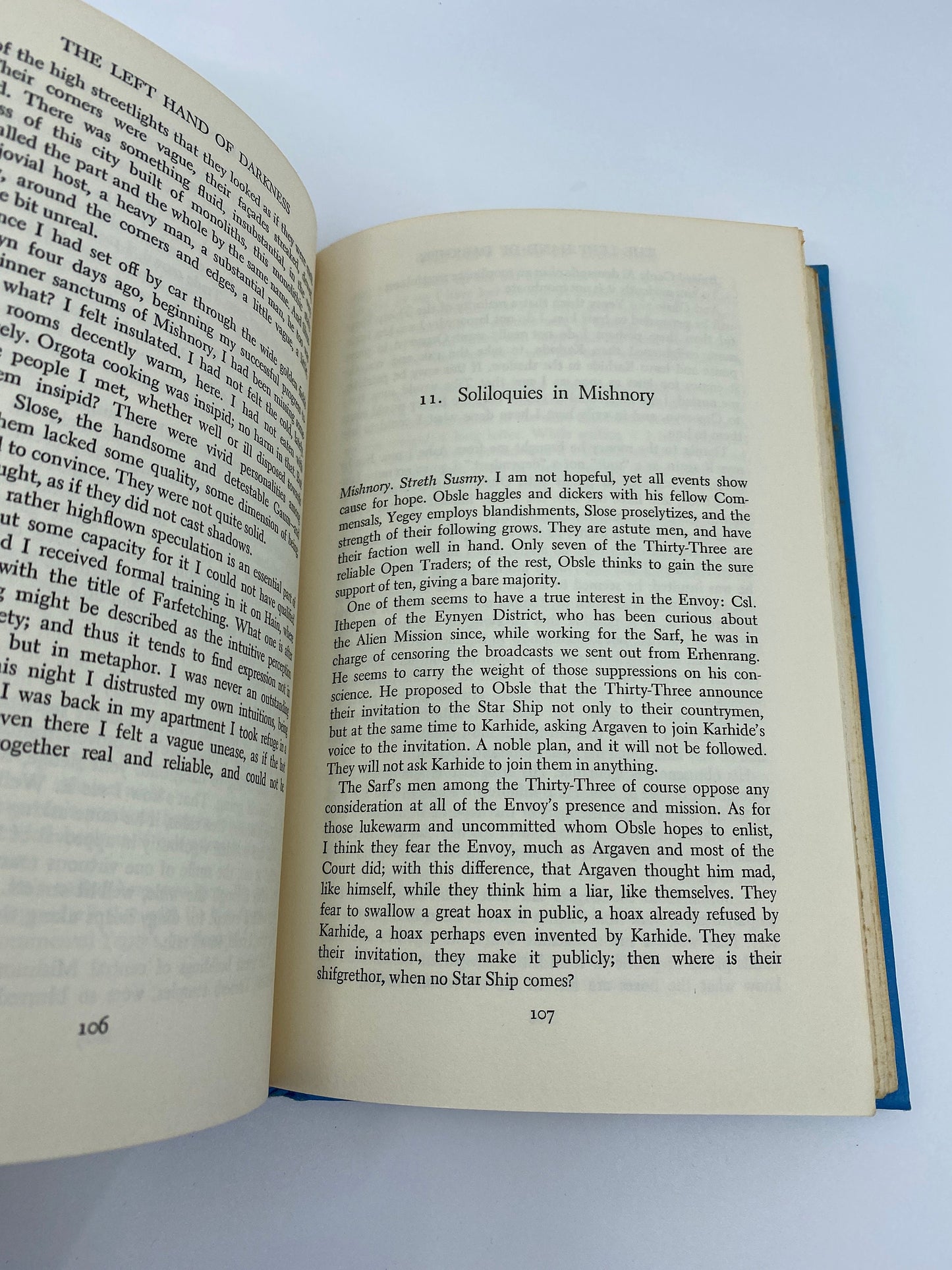 Vintage First Edition Book, The Left Hand of Darkeness by Ursula K. Leguin