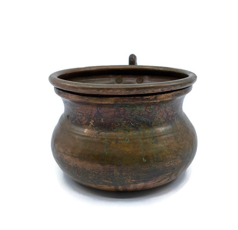 Vintage Hand Hammered Copper Pot