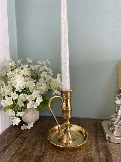Vintage Brass Candle Holder, Home Decor Accent
