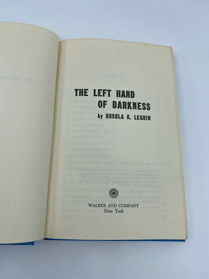 Vintage First Edition Book, The Left Hand of Darkeness by Ursula K. Leguin