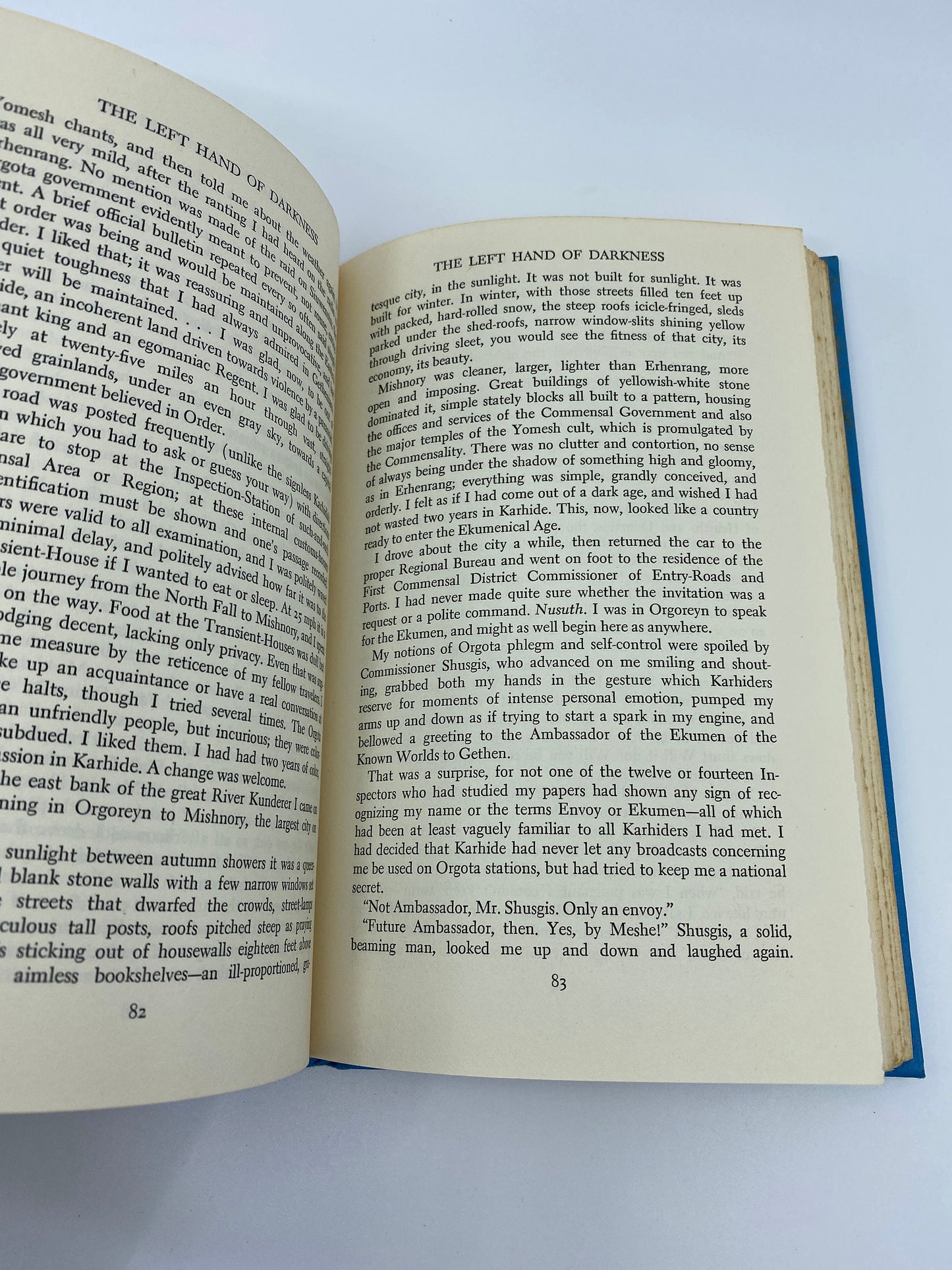 Vintage First Edition Book, The Left Hand of Darkeness by Ursula K. Leguin