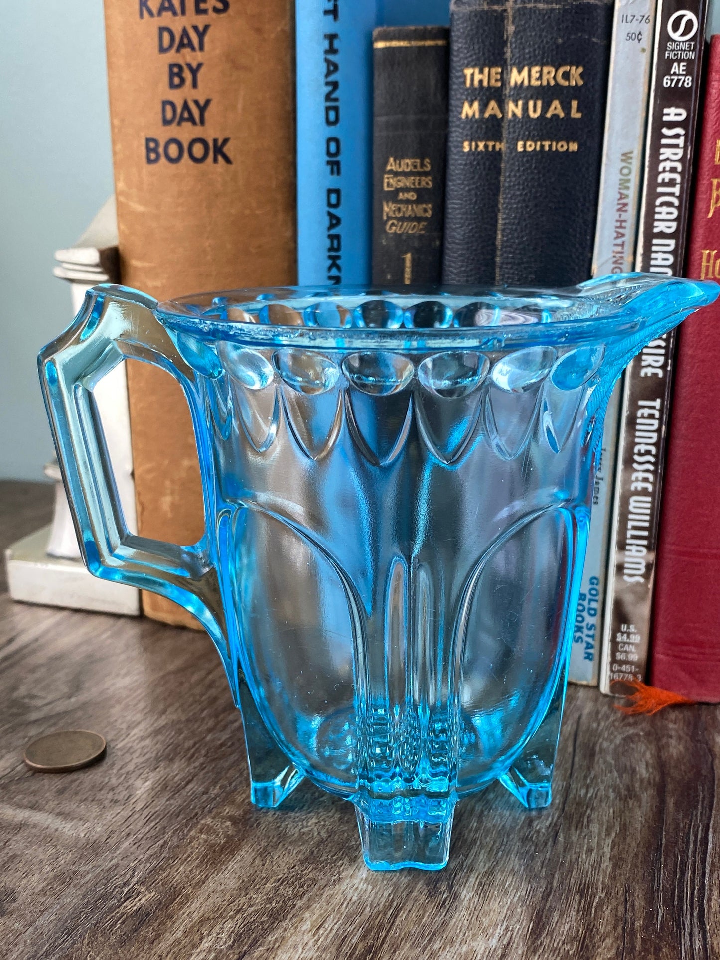 Antique Adams Early American Pressed Glass Pitcher