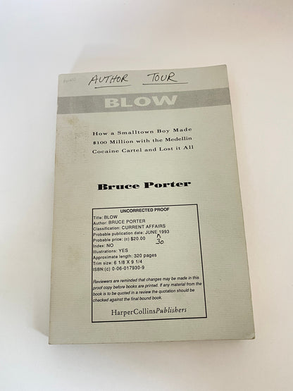 Vintage Book, BLOW Tour Edition