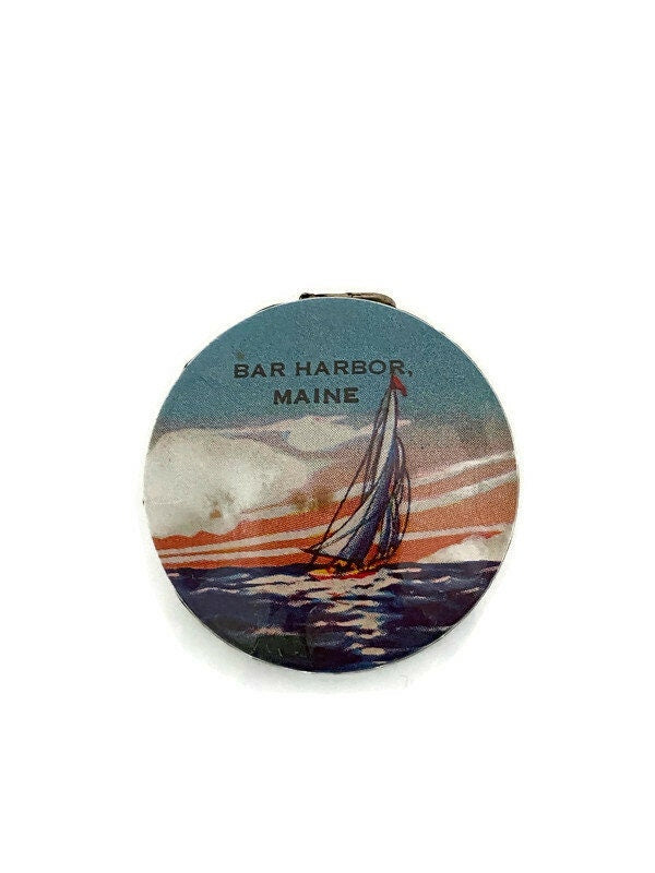 Vintage Bar Harbor Souvenir Retractable Tape Measure
