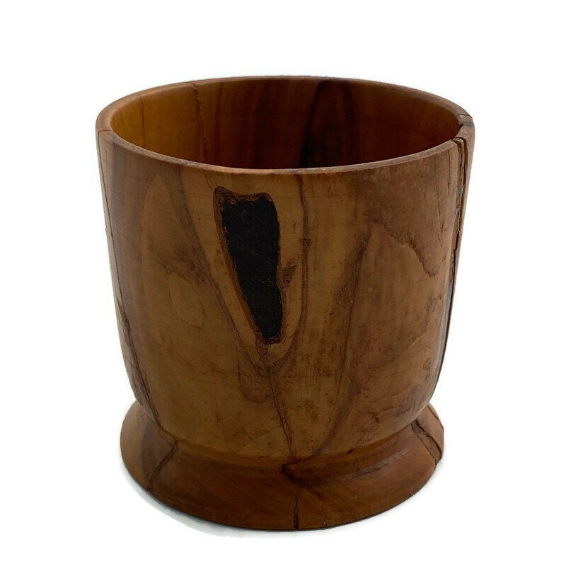 Vintage Turned Mesquite Wood Cup