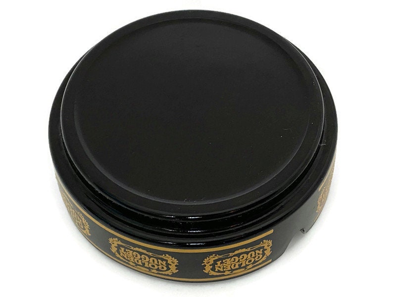 Vintage Las Vegas Golden Nugget Hotel - Black Glass Ashtray, Rat Pack, Mid Century, Old Las Vegas