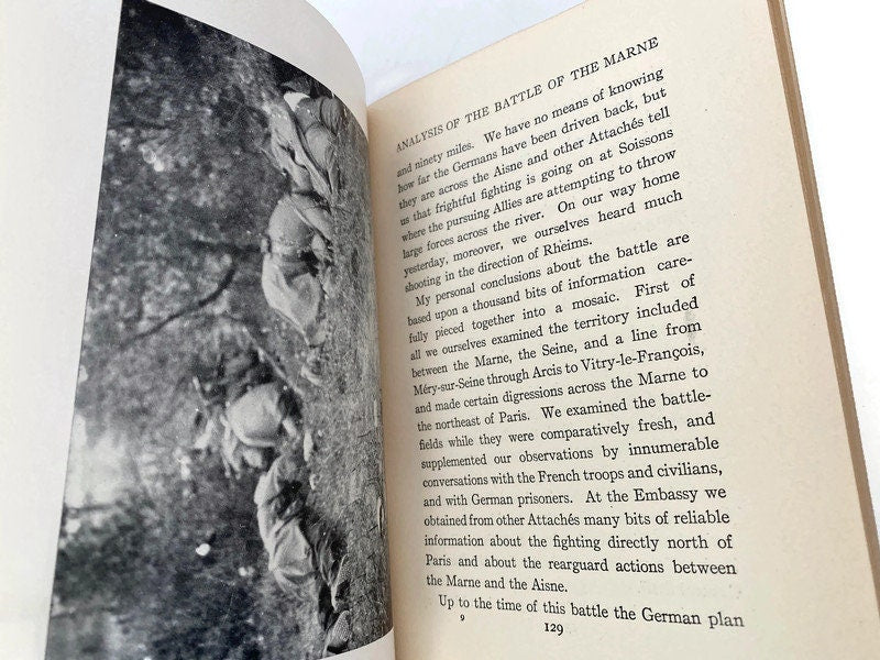 Antique First Edition Book, The Note-Book of an Attache, Seven Months in the War Zone