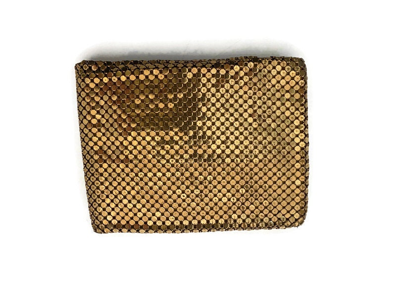 Vintage Whiting & Davis Gold Metal Mesh Wallet