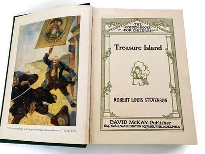 Antique Book, Treasure Island by Robert Louis Stevenson