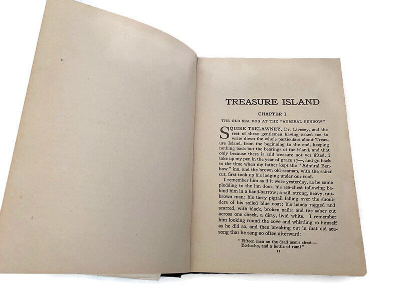 Antique Book, Treasure Island by Robert Louis Stevenson