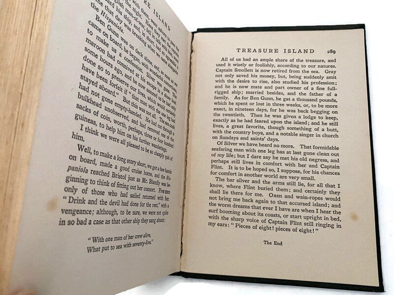Antique Book, Treasure Island by Robert Louis Stevenson