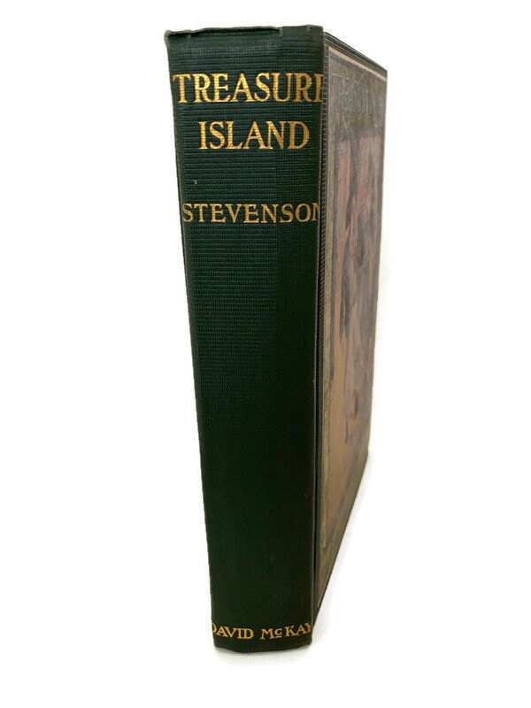 Antique Book, Treasure Island by Robert Louis Stevenson