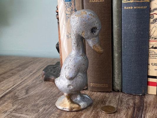 Vintage Cast Iron Duck, The Bashful Duck by Albany Foundry at Duckwells