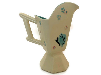 Midcentury Teal Pitcher by Hull Pottery