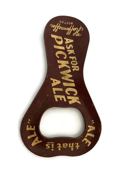 Vintage Pickwick Ale Advertising Bottle Opener, Haffenreffer Boston