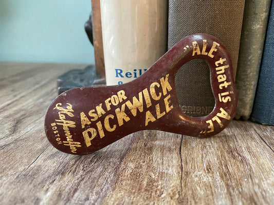 Vintage Pickwick Ale Advertising Bottle Opener, Haffenreffer Boston