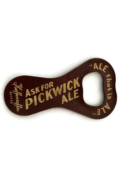 Vintage Pickwick Ale Advertising Bottle Opener, Haffenreffer Boston