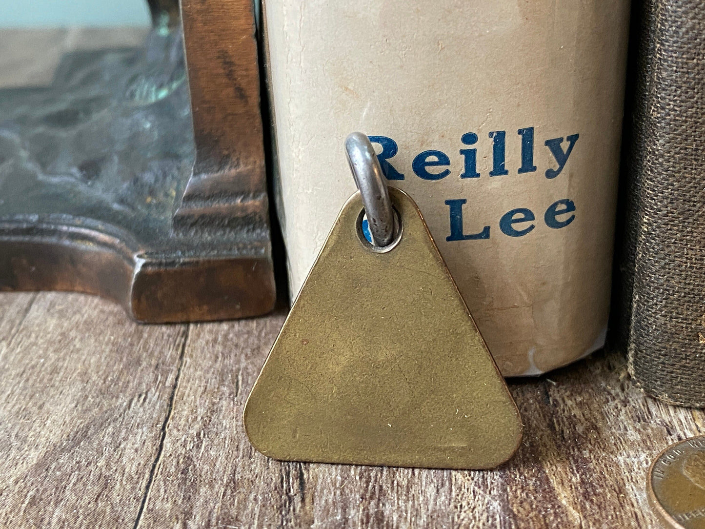 Vintage Dog License, 1959 Brookline Massachusetts Brass Tag