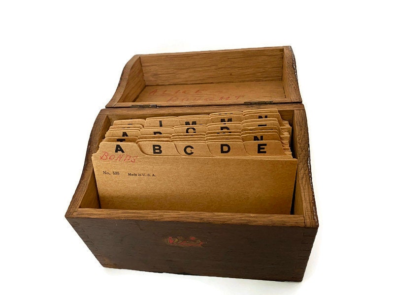 Vintage Weis Index Card File Box – Duckwells
