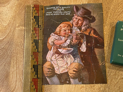 Antique Quaker Oats Advertising Puzzle Picture