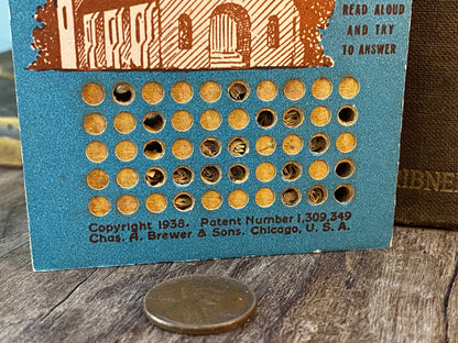 1938 Party Game, Do You Know Your Bible?