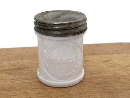 Vintage Milk Glass Vanity Jar