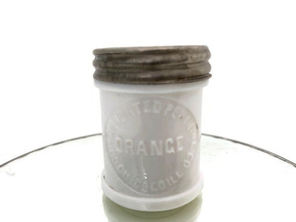 Vintage Milk Glass Vanity Jar