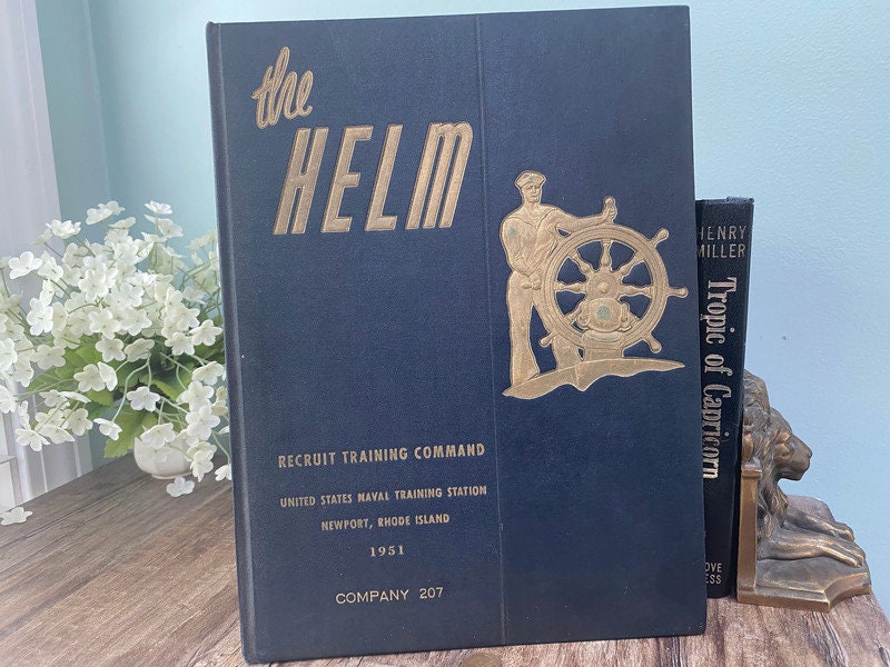 Vintage Book, The Helm, 1951 United States Naval Training Station