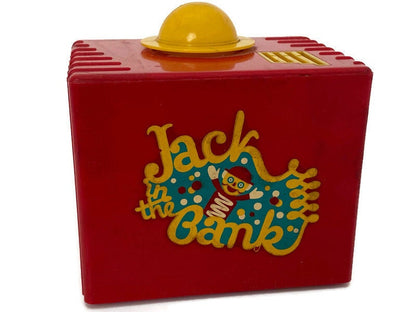 Vintage Jack in the Bank Mechanical Bank, Boston Advertising Bank