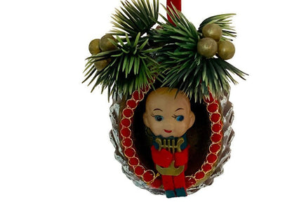 Midcentury Christmas Elf Ornament Potpourri Holder