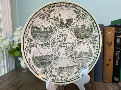 Vintage Old Orchard Beach Maine Souvenir Plate