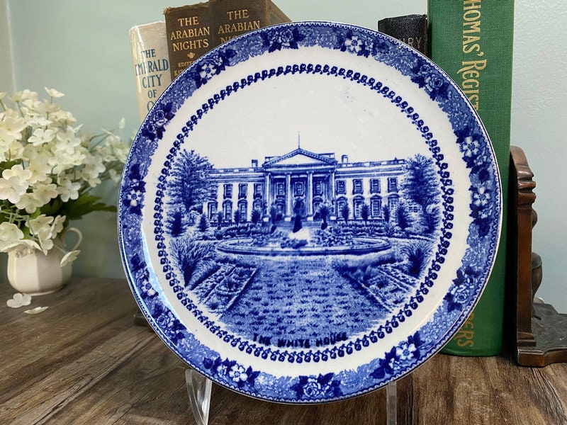 Vintage White House Plate