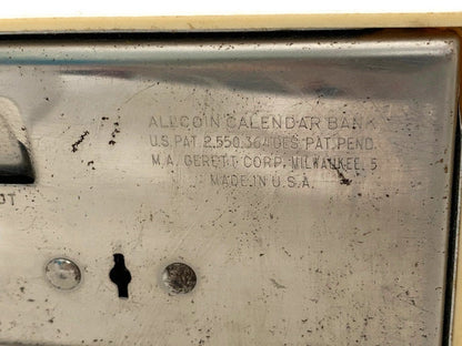 Midcentury Collier's Encyclopedia Advertising Calendar Bank