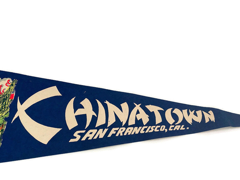 Vintage Chinatown, San Francisco Souvenir Pennant