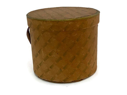 Vintage Miniature Hat Box - Silk Stocking Container