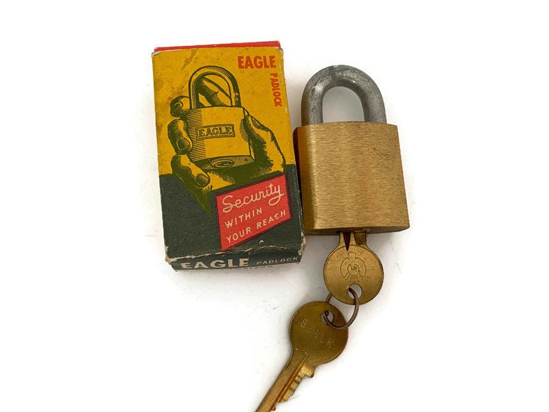 Vintage Brass Eagle Lock – Duckwells