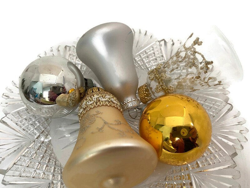 Vintage Bohemian Glass Christmas Ornaments